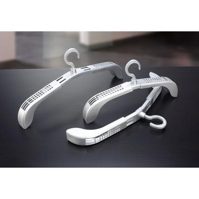 Kleiderbügel RUCO, silber (silberfarben), B:37,5cm H:13cm T:4cm, Kunststoff, Kleiderbügel, Kunststoff, ideal für empfindliche Stoffe Image