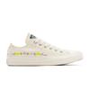 Sneaker CONVERSE "CHUCK TAYLOR ALL STAR EMBROIDERED FLOWERS", Gr. 41, egret, foothill grün, Textil, sportlich, Schuhe