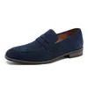 Marke männer Müßiggänger Wildleder Kuh Leder Schuhe Vintage Slip-on Casual Männer Fahren Schuhe