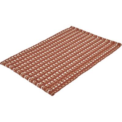 Badematte KLEINE WOLKE "Loop", orange (terracotta), H:12mm, Polyester, Baumwolle, Badematten, Badteppich, weiche Chenillequalität, gestreift, handgewebt Image