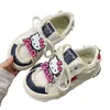 Hello Kitty Mädchenschuhe, Cartoon-Freizeitschuhe, modische Schuhe mit dicken Sohlen, süß, niedlich,