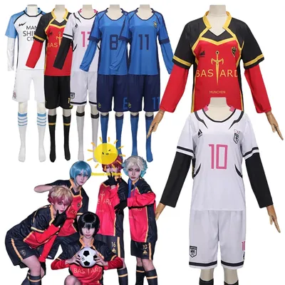Anime Nagi Seishiro Cosplay Blue Lock Isagi Yoichi Cosplay Kostüm Bachira Meguru Deutschland Anzüge Halloween Party Cos Erwachsene Unisex Image