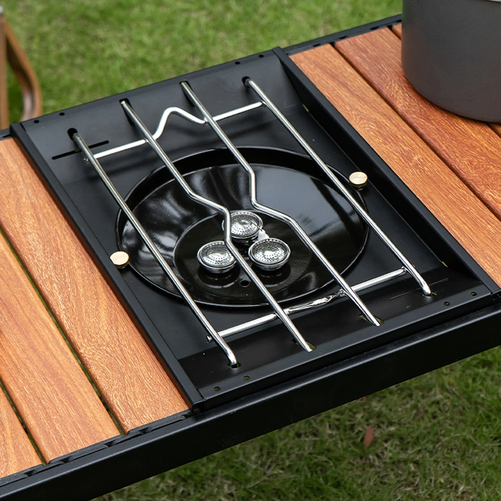 Pandatour IGT Outdoor One-Touch-Tischofen, einfach ausgestattet, zusammenklappbar, abnehmbarer Hochleistungsofen, Campingbrenner aus Edelstahl Image