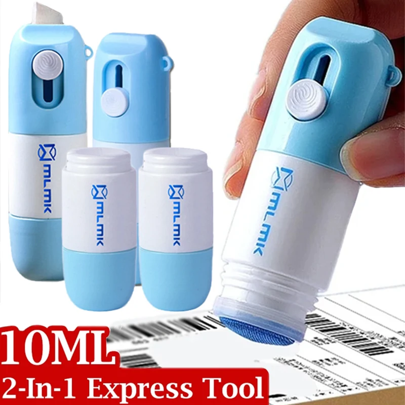 Einziehbarer Boxöffner, Thermopapier, Easer, Postöffner, 2-in-1-Korrekturflüssigkeit mit Messerinformationen, Sichtschutz, Radiergummi Image