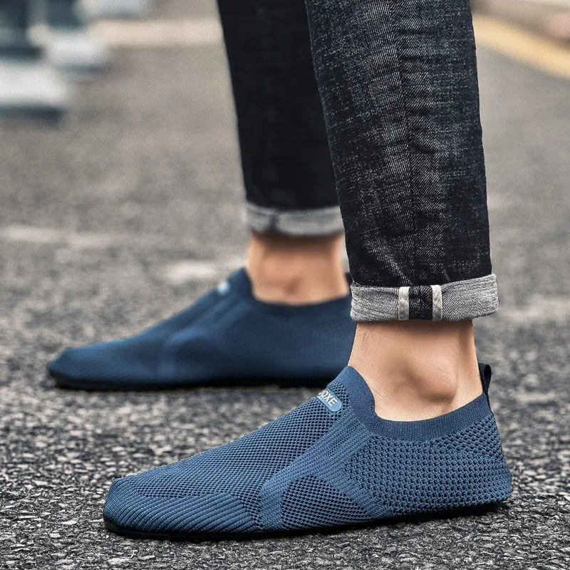 MAEDEF Herren-Hausschuhe, Herren-Loafer, Flip-Flops, Herren-Mokassins, flache Schuhe, Wanderschuhe, atmungsaktiv, dünner Boden, lässige Slipper, Herrenschuhe