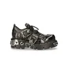 Flamme Geschnitzt Vintage Rock Schuhe 2022 Neue Dark Punk Leder Schuhe Metall Nische Low Top