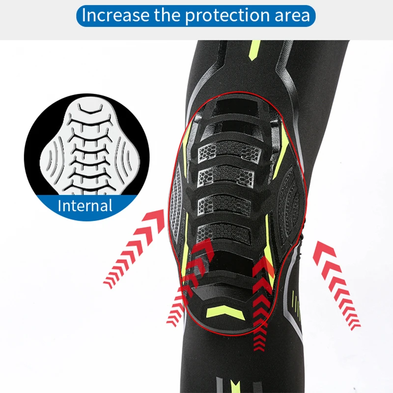1/2 Pc Knie Brace Kompression Knie Unterstützung Stoßfest Knie Pads Knie Hülse für Laufen Arthritis Joint Pain Relief Männer frauen Image