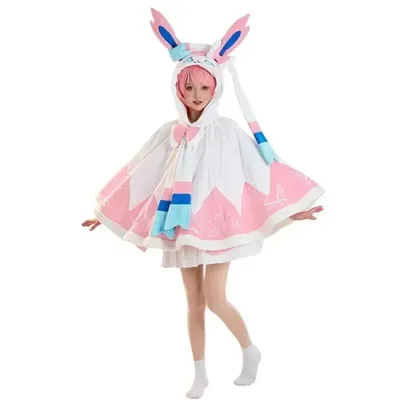 Halloween-Umhang mit Kapuze, Decke, Live Youtuber Ninfia Nymphali-Kostüm für Frauen, Anime Sylveon, Cosplay, Kawaii, 2025, neu Image