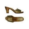 Marc Cain Damen Sandale, Gr. 37, gold, kein Etikett