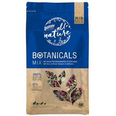 3x120g Bunny All Nature Botanicals Mid Mix Blaue Kornblumenblüten & Chinacea Futterergänzung Nager