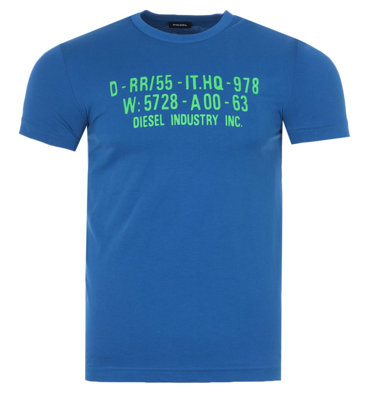 Diesel T-Diego S2 Grafik-Logo T-Shirt - Blau Image
