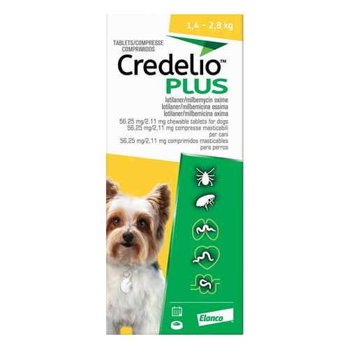 Credelio Plus Pour Très Petit Chien 1.4-2.8kg (Jaune) 12 Chews