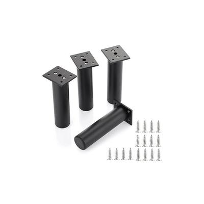 Odipie - 4 Stück Möbelfüße 15cm Höhenverstellbar Tischbeine aus Aluminiumlegierung mit Schrauben Image