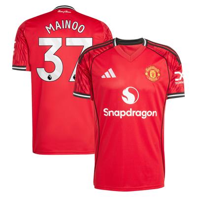 Manchester United adidas Heimtrikot 2025-26 mit Aufdruck Mainoo 37 Image