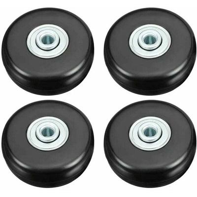 4-teilige Kofferrolle, Hochleistungs-Kofferreparaturrolle, 50 mm, stummes Gummi-Universal-Lenkrad, Image