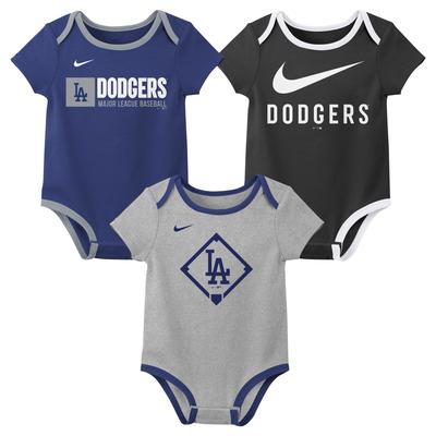 Los Angeles Dodgers Nike 3-teiliges Creeper-Set – Kleinkind Image
