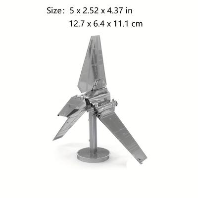TEMU 3d Metal Puzzle Diy Model Spaceship Jigsaw 3d Metal Assembly Craft Wedding Gift For Girlfriend Christmas Present Desktop Ornament