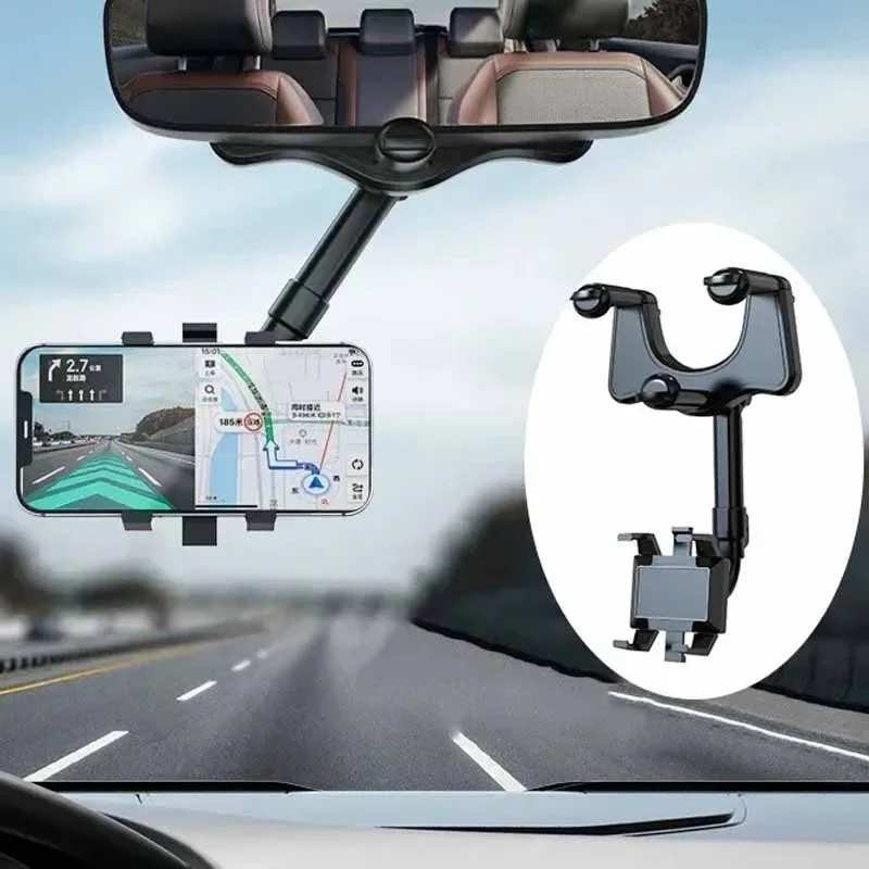 Universal Auto Telefon Halter Versenkbare Halterung Auto Rückspiegel Telefon Halter Recorder Halterung DVR/GPS Handy Unterstützung Image