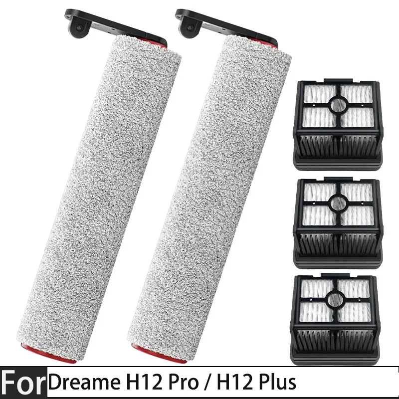 Dreame H12 Pro / H12 Plus Weiche Bürste Ersatzteile Nass-Trocken-Staubsauger Rollenbürste Hepa-Filter Zubehör Image