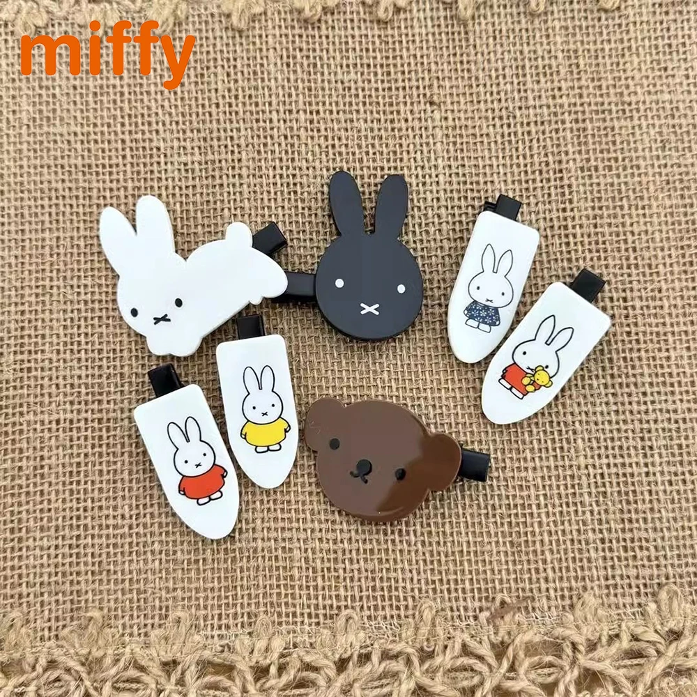 Kawaii Miffy Niedliche Haarnadel Cartoon Kaninchen Boris Braun Pony Clip Sommer Vielseitiger Haarschmuck Anzug Mädchen Festival Geschenk