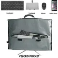 Juste de protection rembourrée pour ordinateur de bureau, étui de transport de voyage, écran 27 pouces, protection complète, housse anti-poussière, moniteur, IMac, travail, voyage