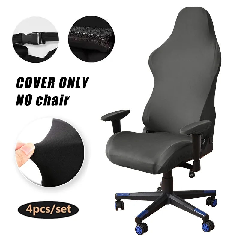 Büro Gaming Stuhlhussen Sessel Schonbezüge Elastizität Split Computer Sitzbezug Anti-staub Rotierenden Lift Sessel Schutz