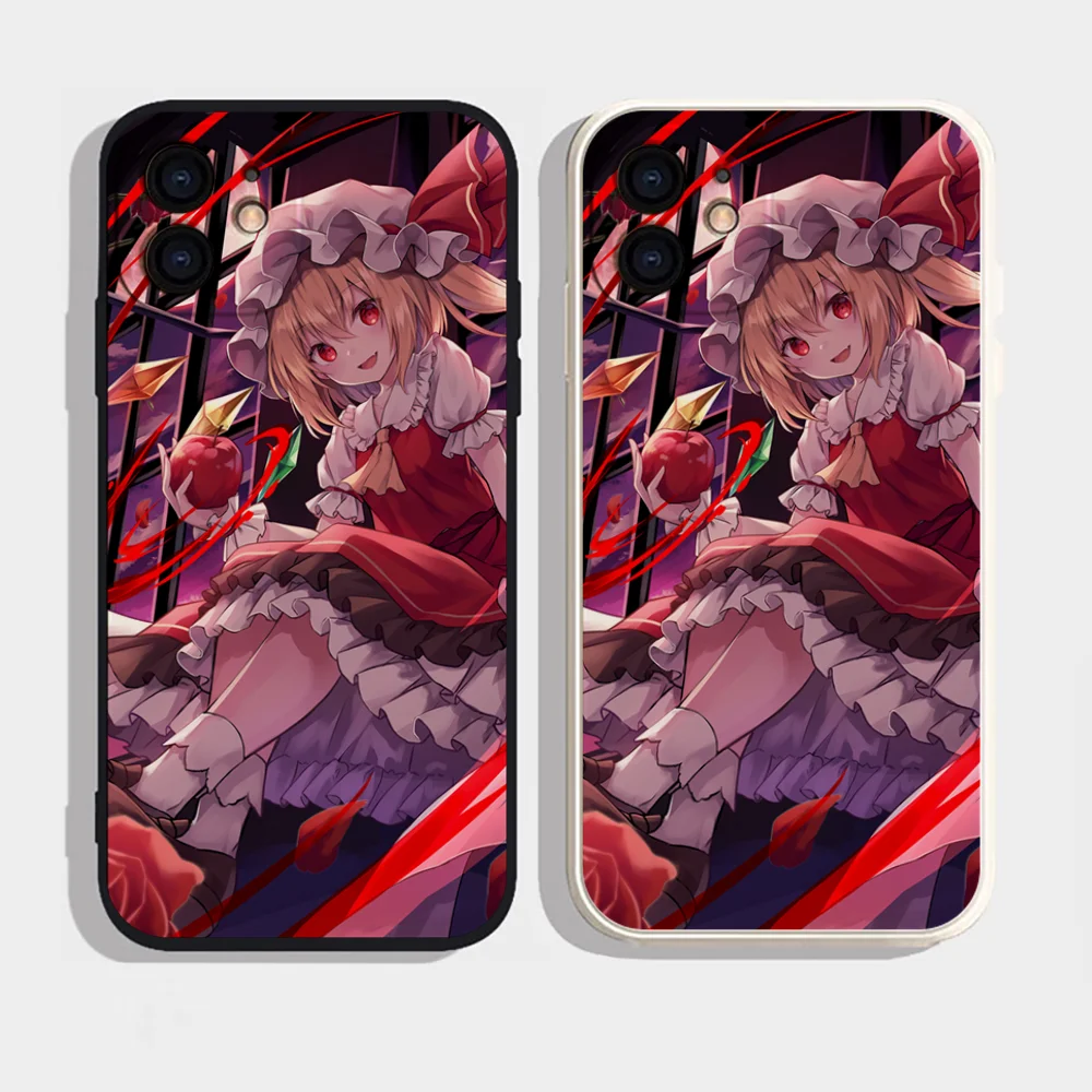 Epc TouHou Project Flandre Scarlet Handyhülle Silikon weich für IPhone 16 15 14 13 12 11 Plus Pro Max Plus Image
