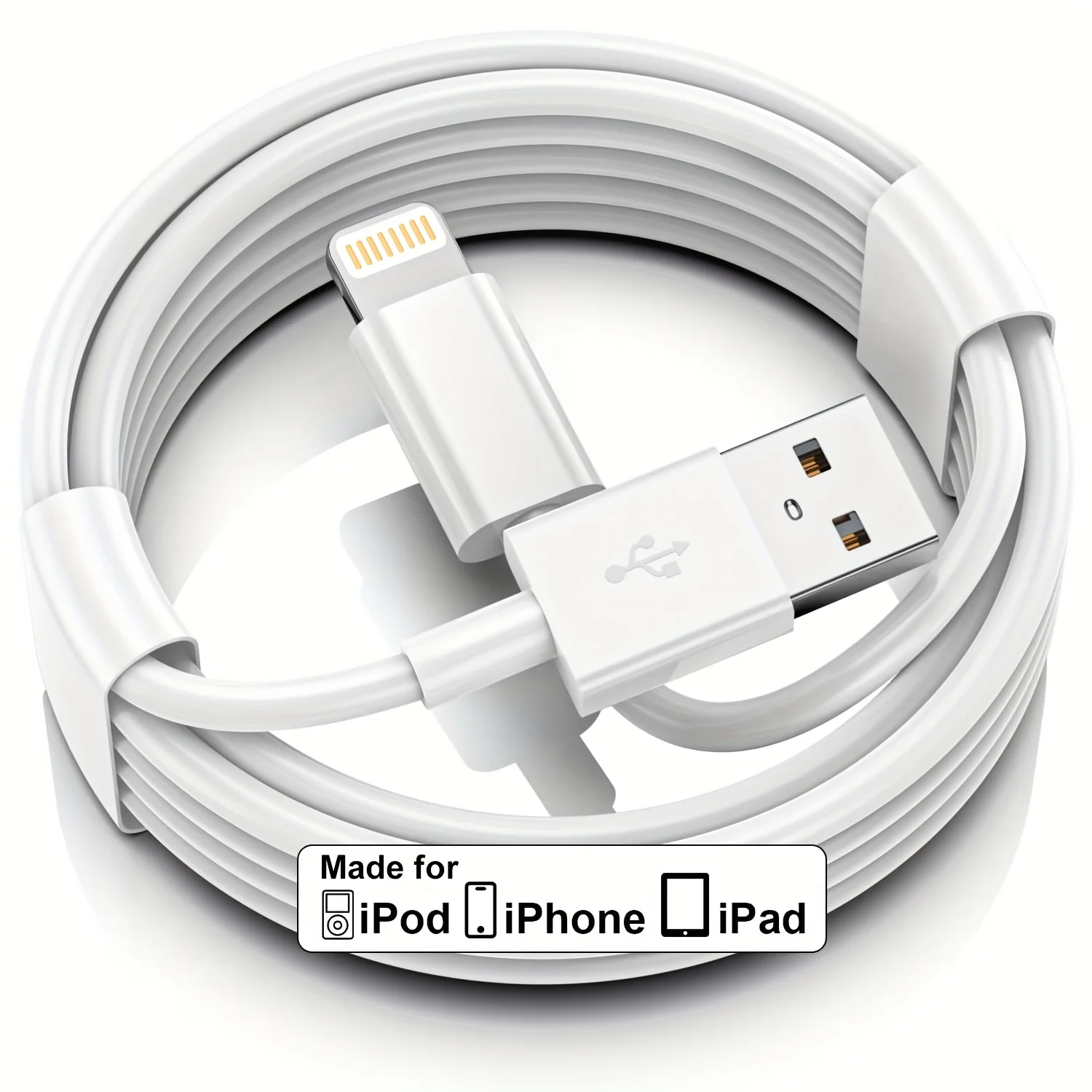 LAIHONEN Auto für iPhone Carplay Kabel Auto Ladegerät Kabel USB A auf Lightning Kabel Schnellladung Datenübertragung für iPhone 14 13 12 Image