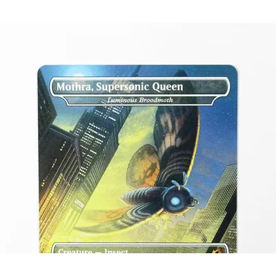 Leuchtende Broodmoth-Folie/Holo TCG Magical Proxy Black Hochwertige Proxy-Spielkarten zum Sammeln von Brettspiel-Sammelkarten Image