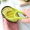3-in-1-Avocado-Schneider, Entkerner, Schäler, Schneider, Küchenutensilien, Obstzellstoff-Trenner, Gemüse-Gadgets, Kunststoffmesser