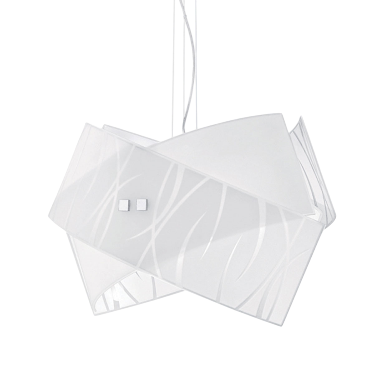 Gea Luce Agnese weiße Pendelleuchten 2XE27 max 2X52W IP20 - LED-Deckenleuchte im modernen Design Image