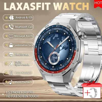 LAXASFIT 2025 New Smart Watch Men's Smart Watch Outdoor Sports Tracking Spirit Island Bluetooth Talking Smart Watch Pedometer