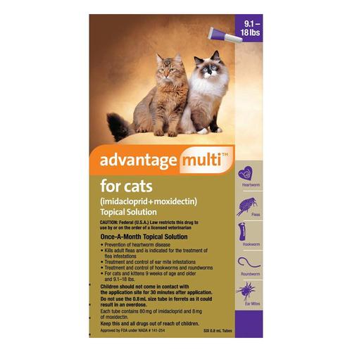Advantage Multi (Advocate) Katzen über 10lbs (Lila) 3 Dosen