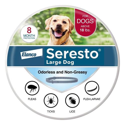 Seresto Halsband für große Hunde (über 18 lbs) 27,5 Zoll (70 cm) 1 Halsband