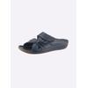 Pantolette ANDREA CONTI, Damen, Gr. 42, blau (royalblau), Glattleder, modisch, Schuhe