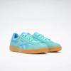 Sneaker REEBOK CLASSIC "REEBOK SMASH EDGE", Gr. 41, ai aqua, recovery blau, gum, Leder, Synthetik, sportlich, Schuhe