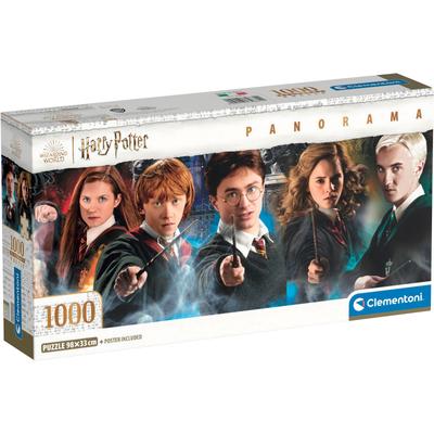 Puzzle CLEMENTONI "Panorama High Quality Collection Compact, Harry Potter", bunt, Puzzles, KinderB:98cm H:33cm, Motiv, Made in Europe, B:98cm H:33cm