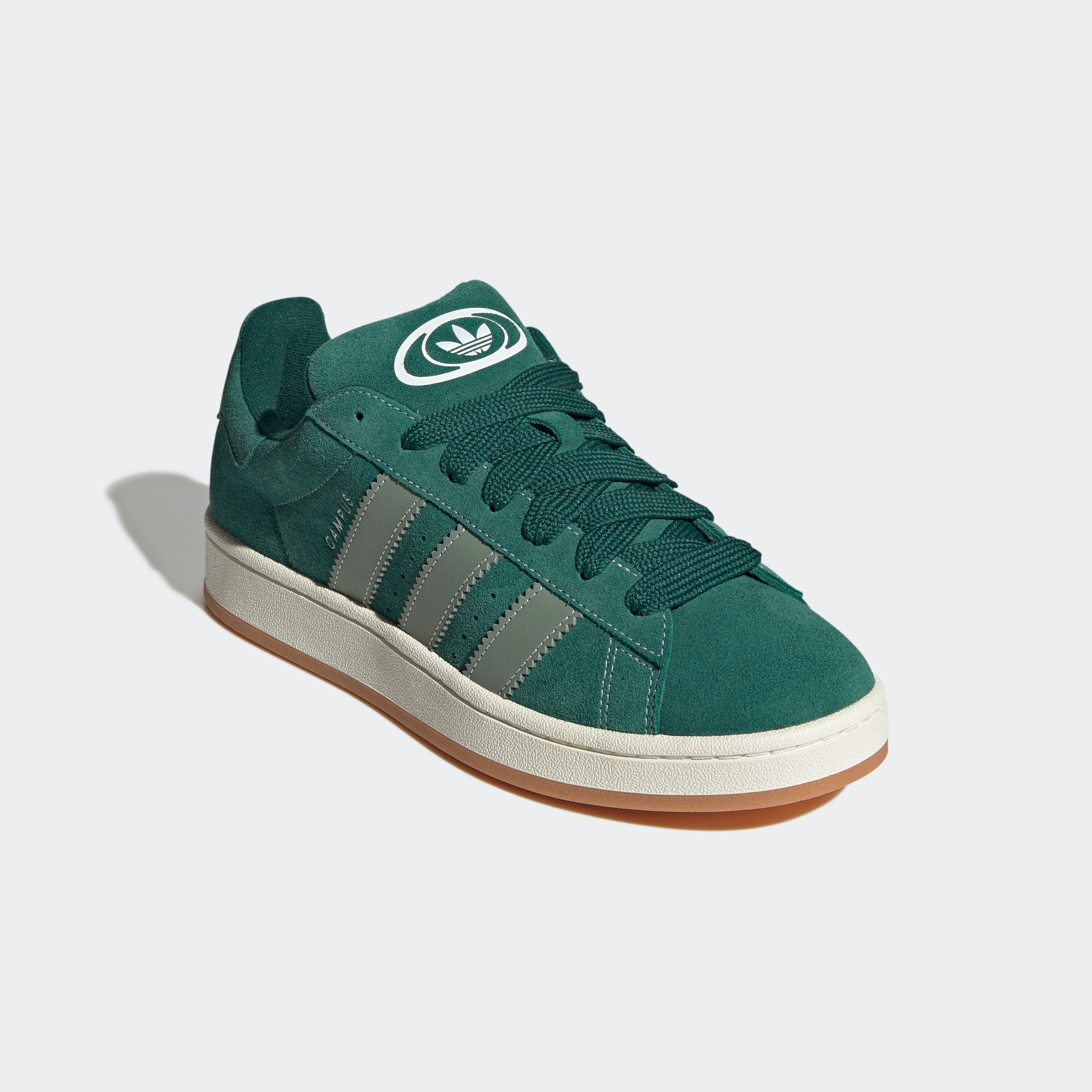 Sneaker ADIDAS ORIGINALS "CAMPUS 00S", Herren, Gr. 42, weiß (collegiate grün, silber grün, sanftes weiß), Leder, Schuhe Sneaker