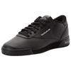 Sneaker REEBOK CLASSIC "EXOFIT LO CLEAN LOGO INT", Gr. 45, int, schwarz, silber, silber, Leder, sportlich, Schuhe