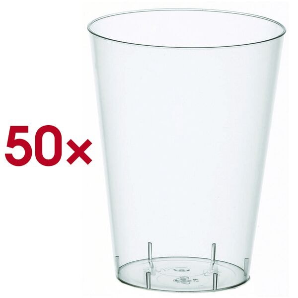 Papstar Einweg-Trinkbecher 0.4 L 50 Stück transparent, 9x13x9 cm Image