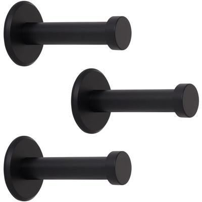 SOTECH Garderobenhaken TALEA (Ø 10 / 15 mm) Edelstahl massiv inkl. Befestigungsmaterial, schwarz Image