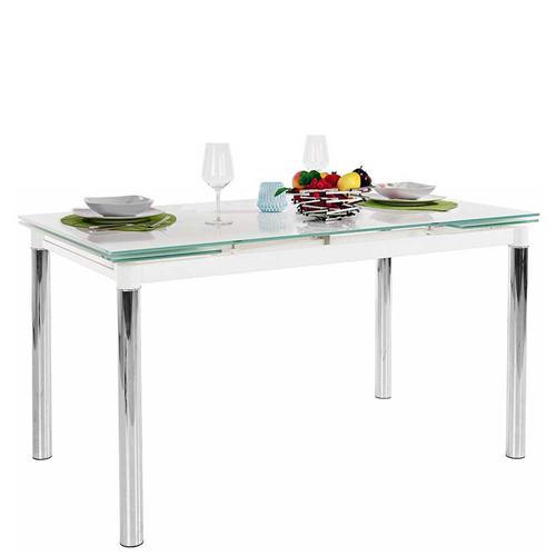 Esstisch Glastisch aus Sicherheitsglas und Metall
