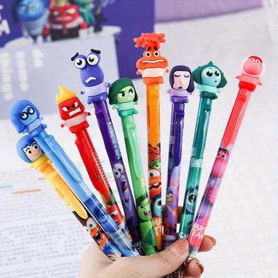 TEMU 9pcs/set Brain Agent Erasable Gel Pen Cartoon Easy-erase Stationery Supplies Image