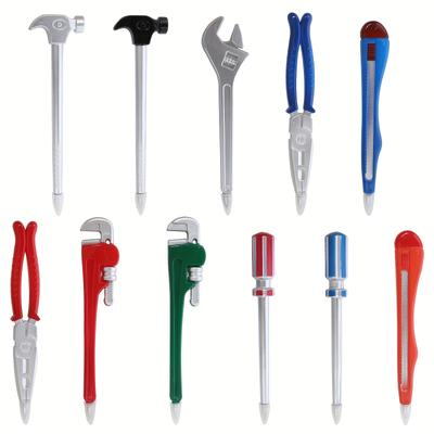 TEMU 11pcs/22pcs Novelty Tool Pens Set, Repair Tools Shaped Writing Ballpoint Pens Black Ink Hardware Shaped Fun Pens For School Stationery Office Supplies Image