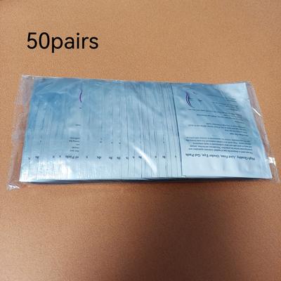 TEMU 50 Pairs/100 Pairs/150 Pairs Of U-shaped Low-allergy Eye Pads, Eyelash Pads, Used For Eyelash Extension Application Tools. Image