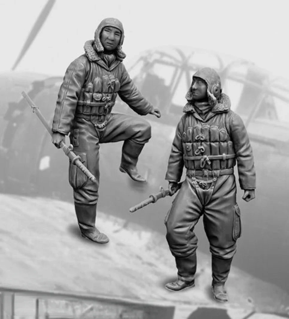 Kit d'assemblage de figurines en résine moulée sous pression, soldat en résine, Kit de bricolage, besoins d'assemblage non peint, 1/32
