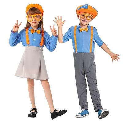 Blippi Gruppenkostüm MINT-Tag Film Cosplay for Jungen Mädchen Kinder Halloween Karneval Welttag des Buches Leistung Pädagogisches Ankleiden Verkleidung für Schulveranstaltungen Image