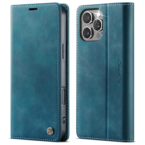 Handy Hülle Handyhüllen Für iPhone 17 Air iPhone 16 15 14 Pro Max Plus iPhone 16e iPhone 13 12 11 Pro Max Mini Magnetische Adsorption Brieftaschenhülle Flip-Cover Magnetisch Vollschutz Ständer TPU Image