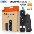 TV Stick Android 14 direttamente dalla fabbrica, Home Theater Mortal Q8, Supporto video 4K a 60 fps, Wifi 6, Telecomando vocale Allwinner H313 Quad Core.