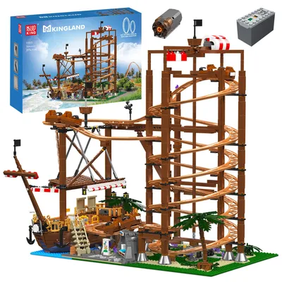 Mould King 11013 Achterbahn-Baustein, der motorisierte Doppelhelix-Achterbahn, Ziegel, Spielzeug, Modell, Kinder, Weihnachtsgeschenke Image
